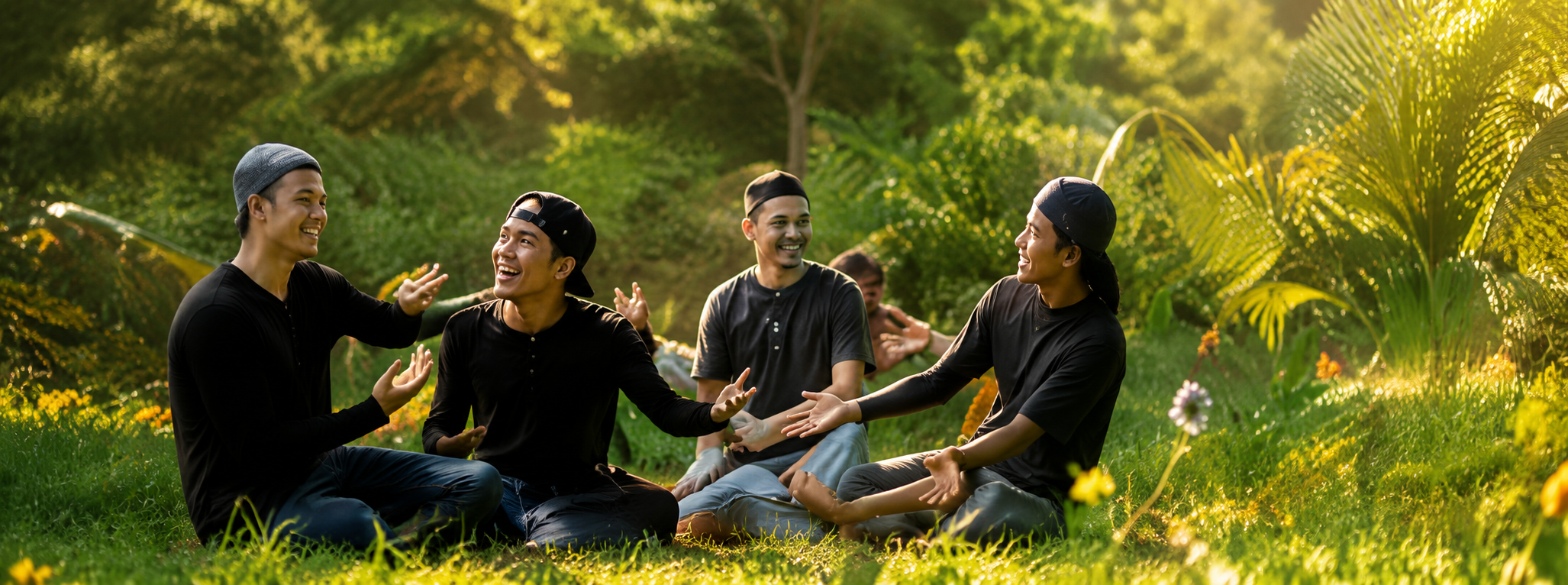 Young people outdoors